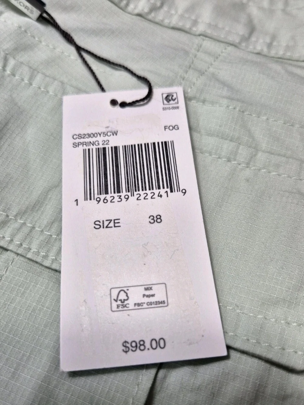 Michael Kors Men's Cargo Shorts Size 38 Green 7